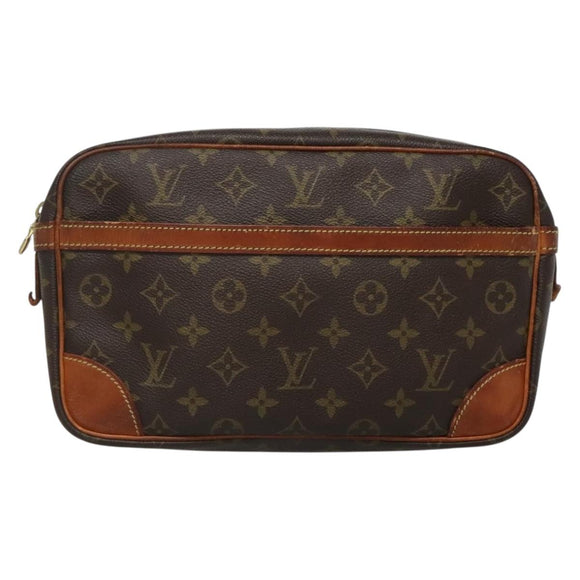 LOUIS VUITTON Monogram Compiegne 28 Clutch Bag M51845 LV Auth 134145