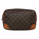 LOUIS VUITTON Monogram Compiegne 28 Clutch Bag M51845 LV Auth 134145-2