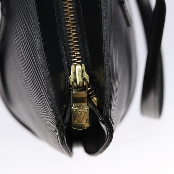 LOUIS VUITTON Epi Saint Jacques Shopping Shoulder Bag Black M52262 Auth 134163