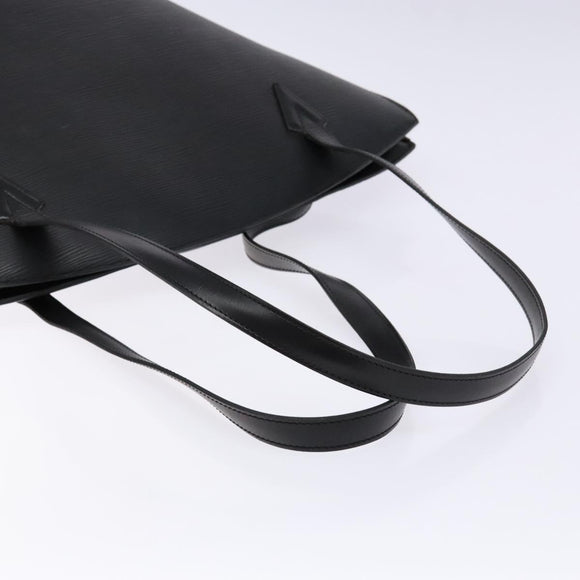 LOUIS VUITTON Epi Saint Jacques Shopping Shoulder Bag Black M52262 Auth 134163