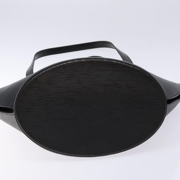 LOUIS VUITTON Epi Saint Jacques Shopping Shoulder Bag Black M52262 Auth 134163