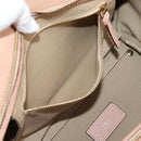 Chloe Everston Hand Bag Leather 2way Beige Gold Auth 134169V-25