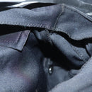 FENDI Hand Bag Cotton Black Silver Auth 134172-19