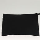 FENDI Hand Bag Cotton Black Silver Auth 134172-22