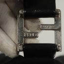 FENDI Hand Bag Cotton Black Silver Auth 134172-10