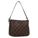 LOUIS VUITTON Damier Ebene Trousse Makeup Pouch N51982 LV Auth 134173-1