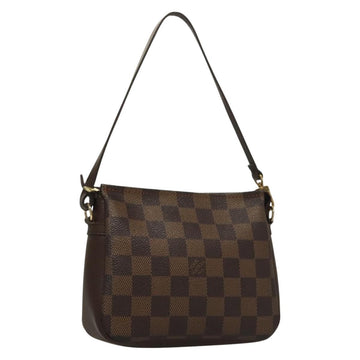 LOUIS VUITTON Damier Ebene Trousse Makeup Pouch N51982 LV Auth 134173