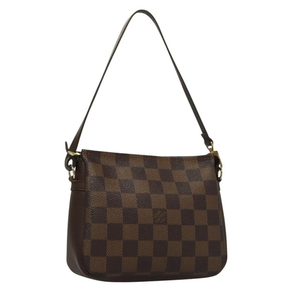 LOUIS VUITTON Damier Ebene Trousse Makeup Pouch N51982 LV Auth 134173
