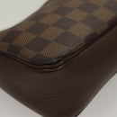 LOUIS VUITTON Damier Ebene Trousse Makeup Pouch N51982 LV Auth 134173-8