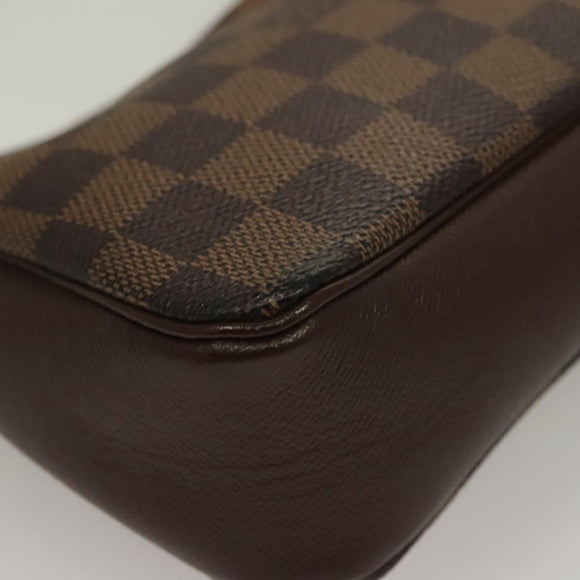 LOUIS VUITTON Damier Ebene Trousse Makeup Pouch N51982 LV Auth 134173