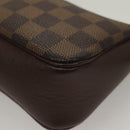 LOUIS VUITTON Damier Ebene Trousse Makeup Pouch N51982 LV Auth 134173-15
