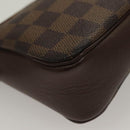 LOUIS VUITTON Damier Ebene Trousse Makeup Pouch N51982 LV Auth 134173-16