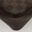LOUIS VUITTON Damier Ebene Trousse Makeup Pouch N51982 LV Auth 134173-17