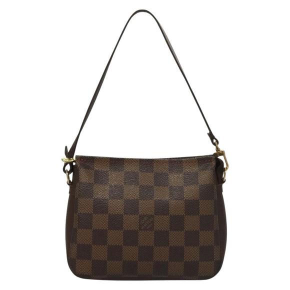 LOUIS VUITTON Damier Ebene Trousse Makeup Pouch N51982 LV Auth 134173