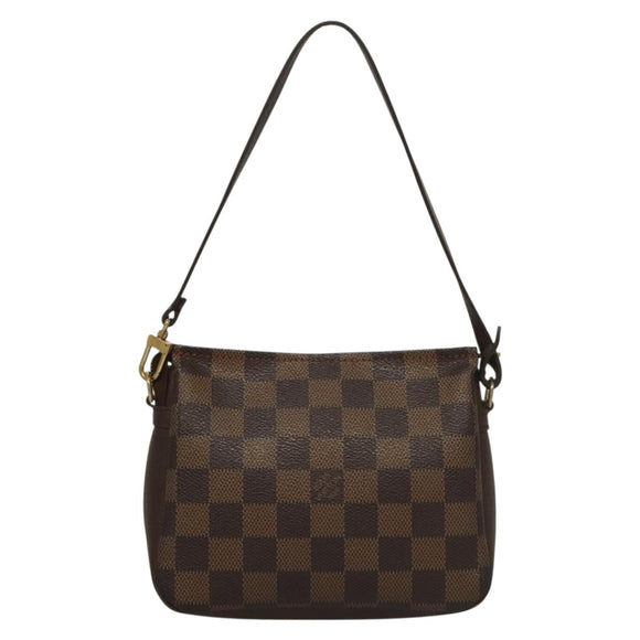 LOUIS VUITTON Damier Ebene Trousse Makeup Pouch N51982 LV Auth 134173