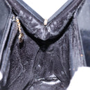 GUCCI Bamboo Hand Bag Leather Black Gold 000 781 0295 Auth 134179-20