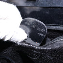 GUCCI Bamboo Hand Bag Leather Black Gold 000 781 0295 Auth 134179-12