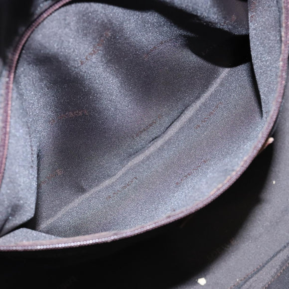 LOEWE Anagram Amazona 36 Hand Bag Leather White Silver Auth 134180