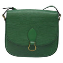 LOUIS VUITTON Epi Saint Cloud GM Shoulder Bag Green M52194 LV Auth 134184-13