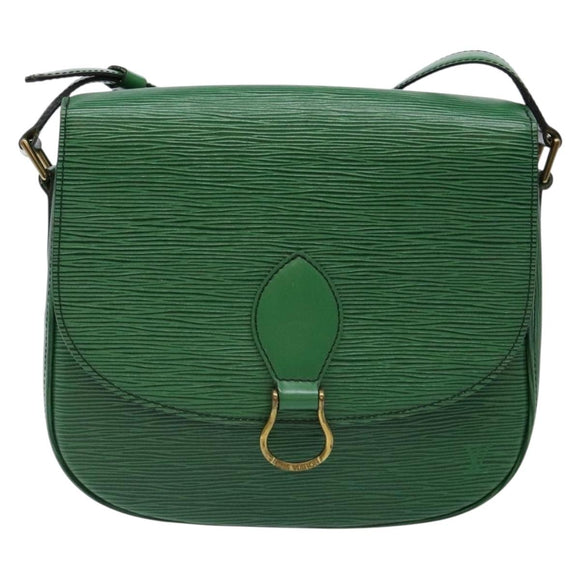 LOUIS VUITTON Epi Saint Cloud GM Shoulder Bag Green M52194 LV Auth 134184