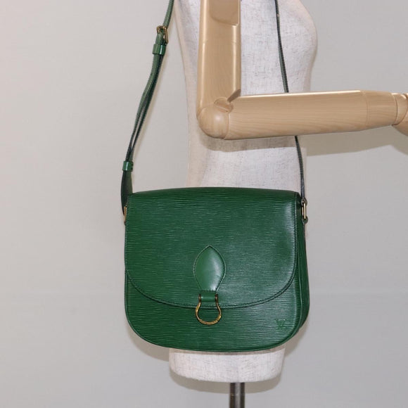 LOUIS VUITTON Epi Saint Cloud GM Shoulder Bag Green M52194 LV Auth 134184