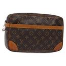 LOUIS VUITTON Monogram Compiegne 28 Clutch Bag M51845 LV Auth 134193-1