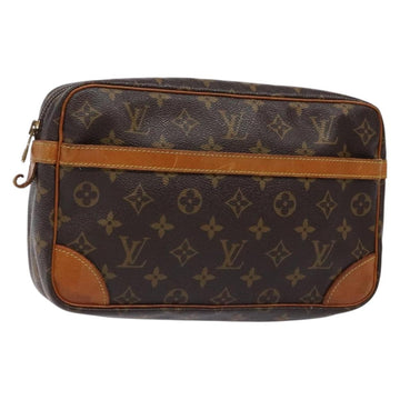 LOUIS VUITTON Monogram Compiegne 28 Clutch Bag M51845 LV Auth 134193