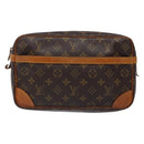 LOUIS VUITTON Monogram Compiegne 28 Clutch Bag M51845 LV Auth 134193-13