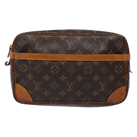LOUIS VUITTON Monogram Compiegne 28 Clutch Bag M51845 LV Auth 134193