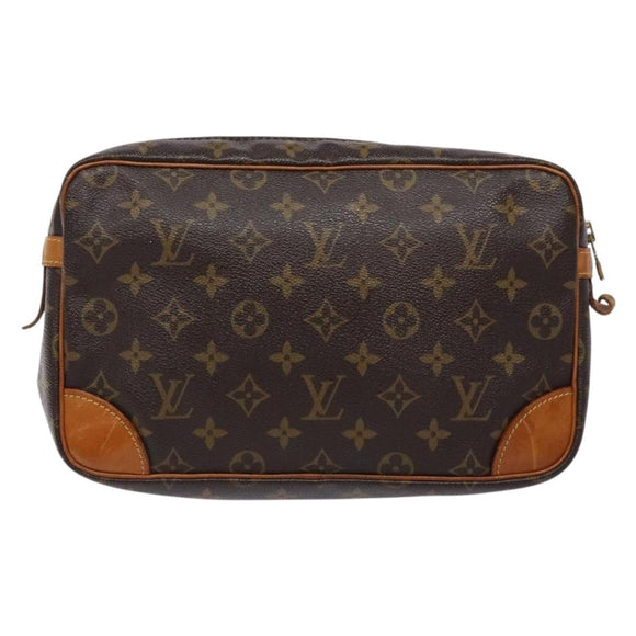 LOUIS VUITTON Monogram Compiegne 28 Clutch Bag M51845 LV Auth 134193