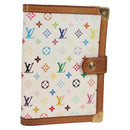 LOUIS VUITTON Multicolor Agenda PM Day Planner Cover White R21074 Auth 134196-1