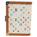 LOUIS VUITTON Multicolor Agenda PM Day Planner Cover White R21074 Auth 134196-2