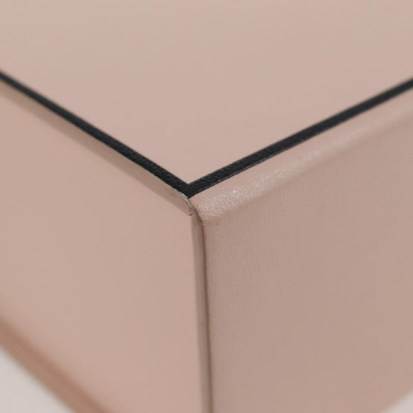 FENDI box Shoulder Bag Leather Pink Gold Auth 134203M