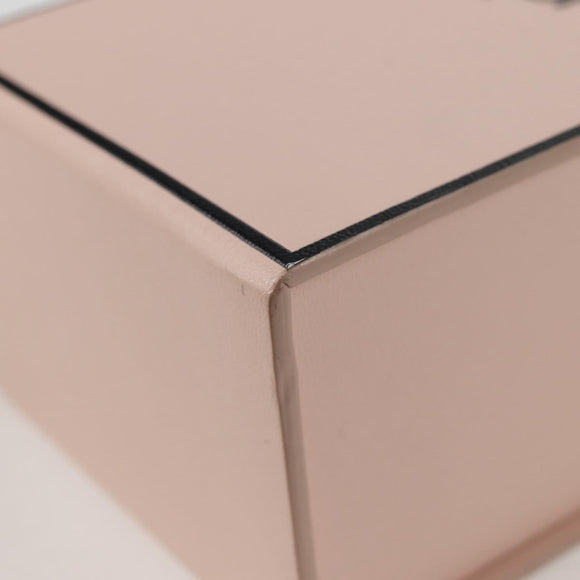 FENDI box Shoulder Bag Leather Pink Gold Auth 134203M