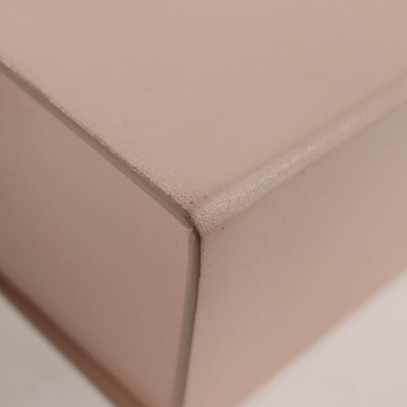 FENDI box Shoulder Bag Leather Pink Gold Auth 134203M