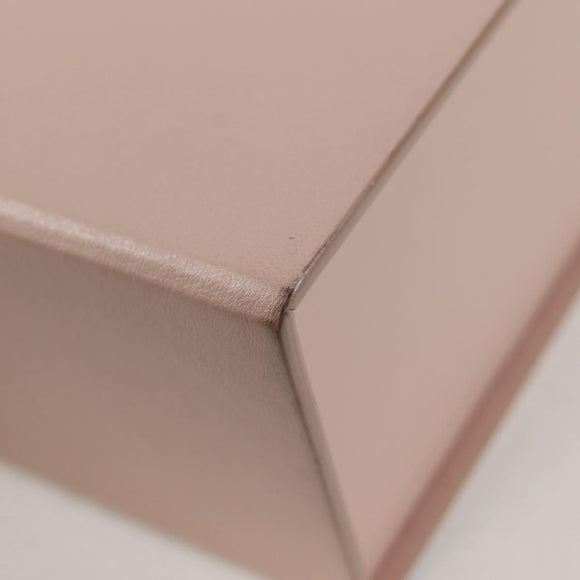 FENDI box Shoulder Bag Leather Pink Gold Auth 134203M