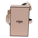 FENDI box Shoulder Bag Leather Pink Gold Auth 134203M-13