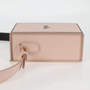 FENDI box Shoulder Bag Leather Pink Gold Auth 134203M-3