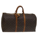 LOUIS VUITTON Monogram Keepall 55 Boston Bag M41424 LV Auth 134208-1