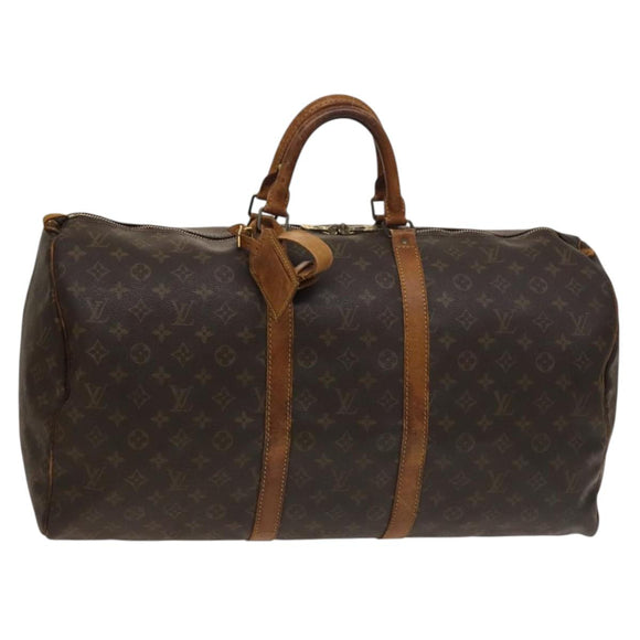 LOUIS VUITTON Monogram Keepall 55 Boston Bag M41424 LV Auth 134208