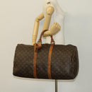 LOUIS VUITTON Monogram Keepall 55 Boston Bag M41424 LV Auth 134208-22