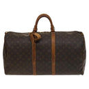LOUIS VUITTON Monogram Keepall 55 Boston Bag M41424 LV Auth 134208-13