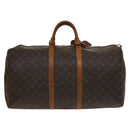 LOUIS VUITTON Monogram Keepall 55 Boston Bag M41424 LV Auth 134208-2
