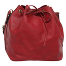 LOUIS VUITTON Epi Petit Noe Shoulder Bag Red M44107 LV Auth 134214-1