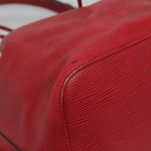 LOUIS VUITTON Epi Petit Noe Shoulder Bag Red M44107 LV Auth 134214