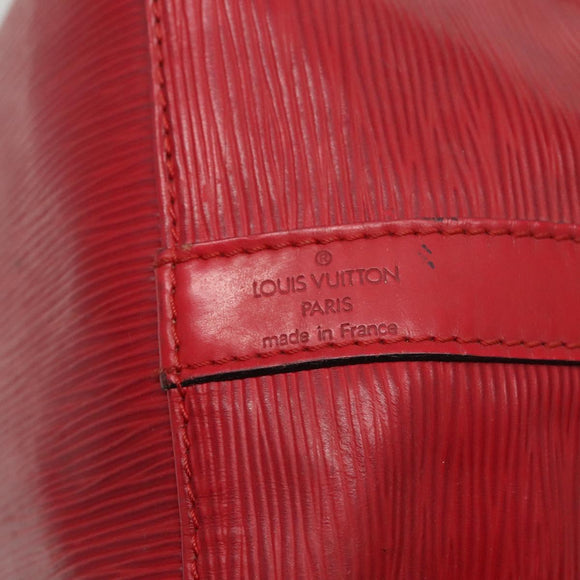 LOUIS VUITTON Epi Petit Noe Shoulder Bag Red M44107 LV Auth 134214