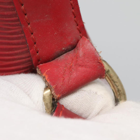 LOUIS VUITTON Epi Petit Noe Shoulder Bag Red M44107 LV Auth 134214