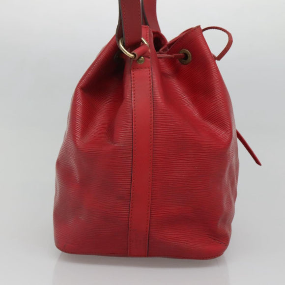 LOUIS VUITTON Epi Petit Noe Shoulder Bag Red M44107 LV Auth 134214