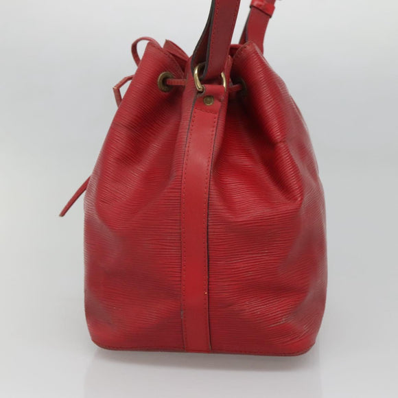 LOUIS VUITTON Epi Petit Noe Shoulder Bag Red M44107 LV Auth 134214