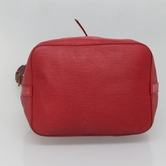LOUIS VUITTON Epi Petit Noe Shoulder Bag Red M44107 LV Auth 134214
